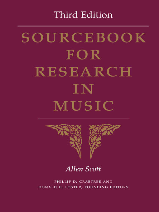 Title details for Sourcebook for Research in Music by Allen Scott - Available